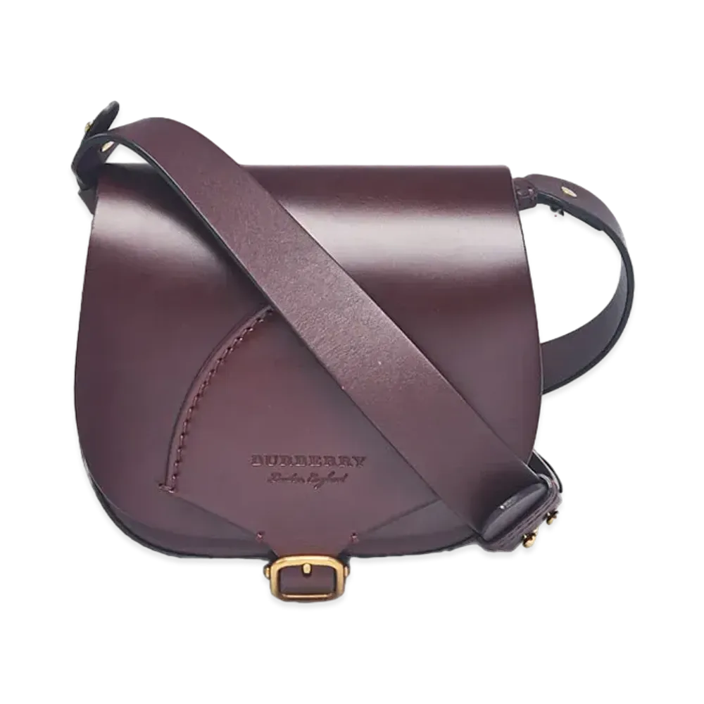 Burberry Satchel Leather Shoulder Bag "Bordeaux"