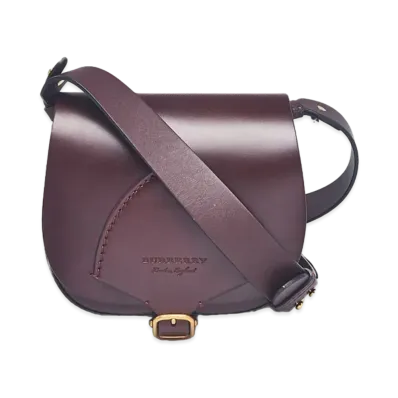 Burberry Satchel Leather Shoulder Bag "Bordeaux"