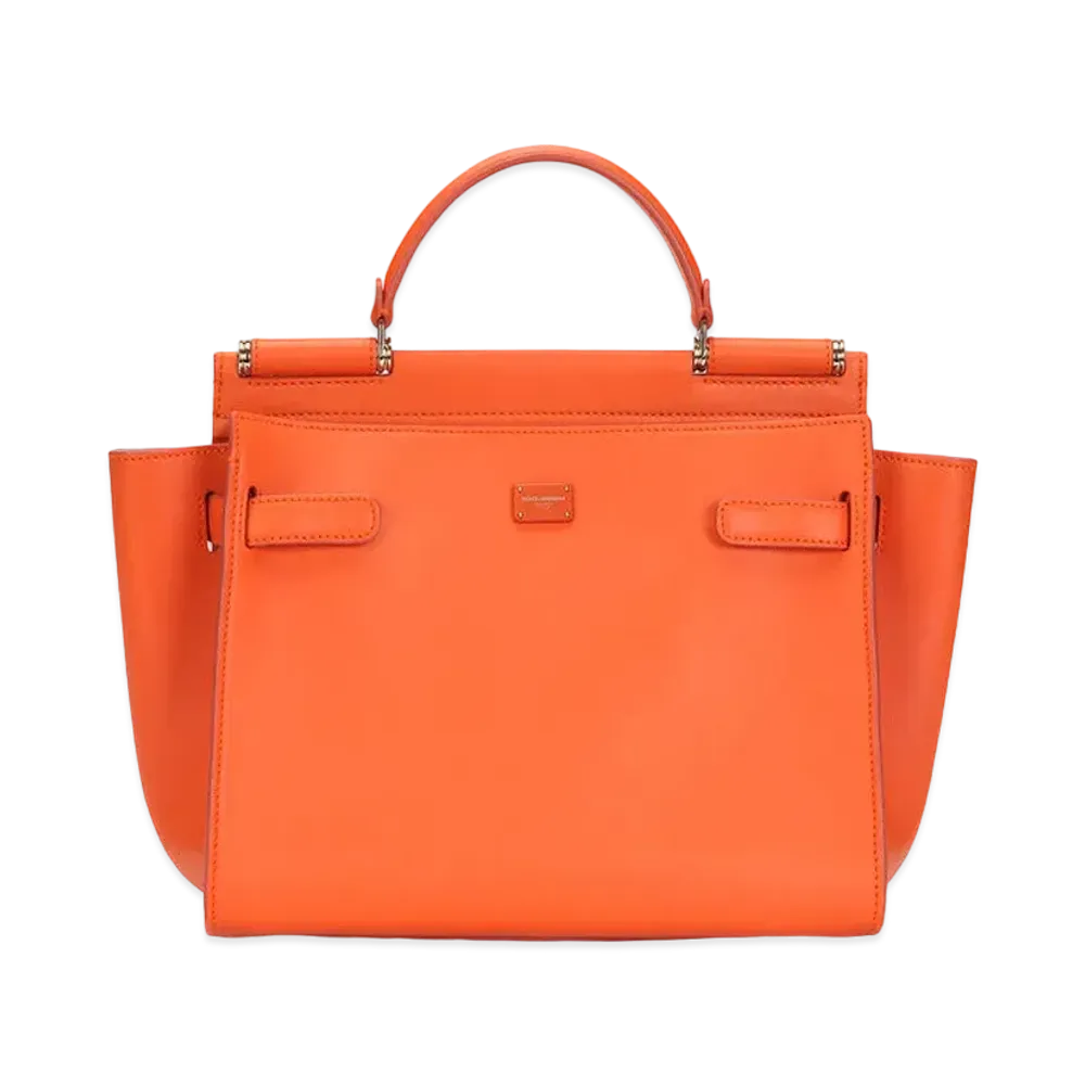 Dolce&Gabbana Sicily Soft Bag Medium Calfskin "Orange"