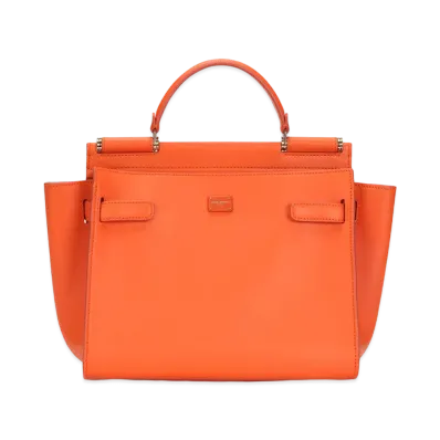 Dolce&Gabbana Sicily Soft Bag Medium Calfskin "Orange"