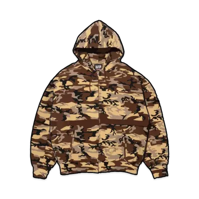 Supreme x Marithe + Francois Girbaud Zip Up Hooded Sweatshirt "Camo"