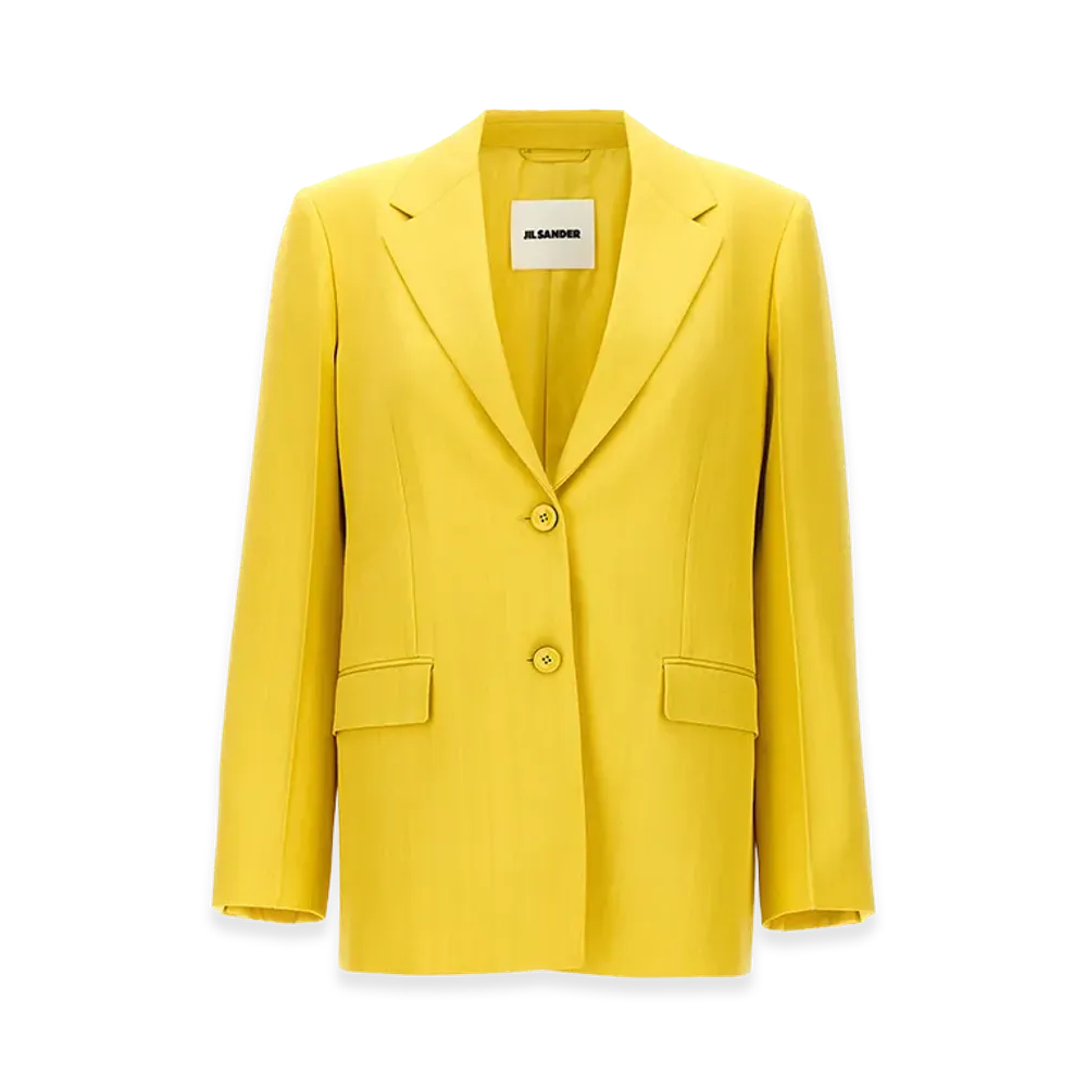 Jil Sander Women's Single-Breasted Blazer "Yellow"