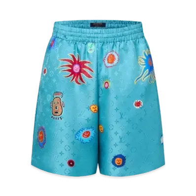 Louis Vuitton x Yayoi Kusama Monogram Faces Short My Eternal Soul "Blue"