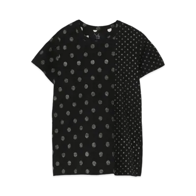 Yohji Yamamoto Y's TWISTED DOT Y's STITCH T "Black/Whit"