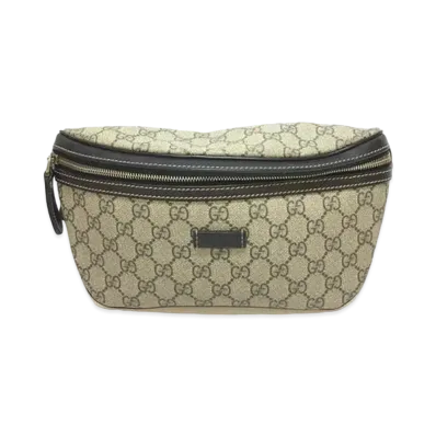 GUCCI GG Supreme Belt Bag "Brown"
