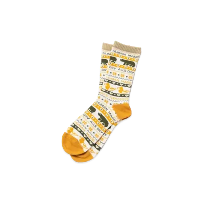 HUMAN MADE NORDIC PATTERNED SOCKS "Yellow"