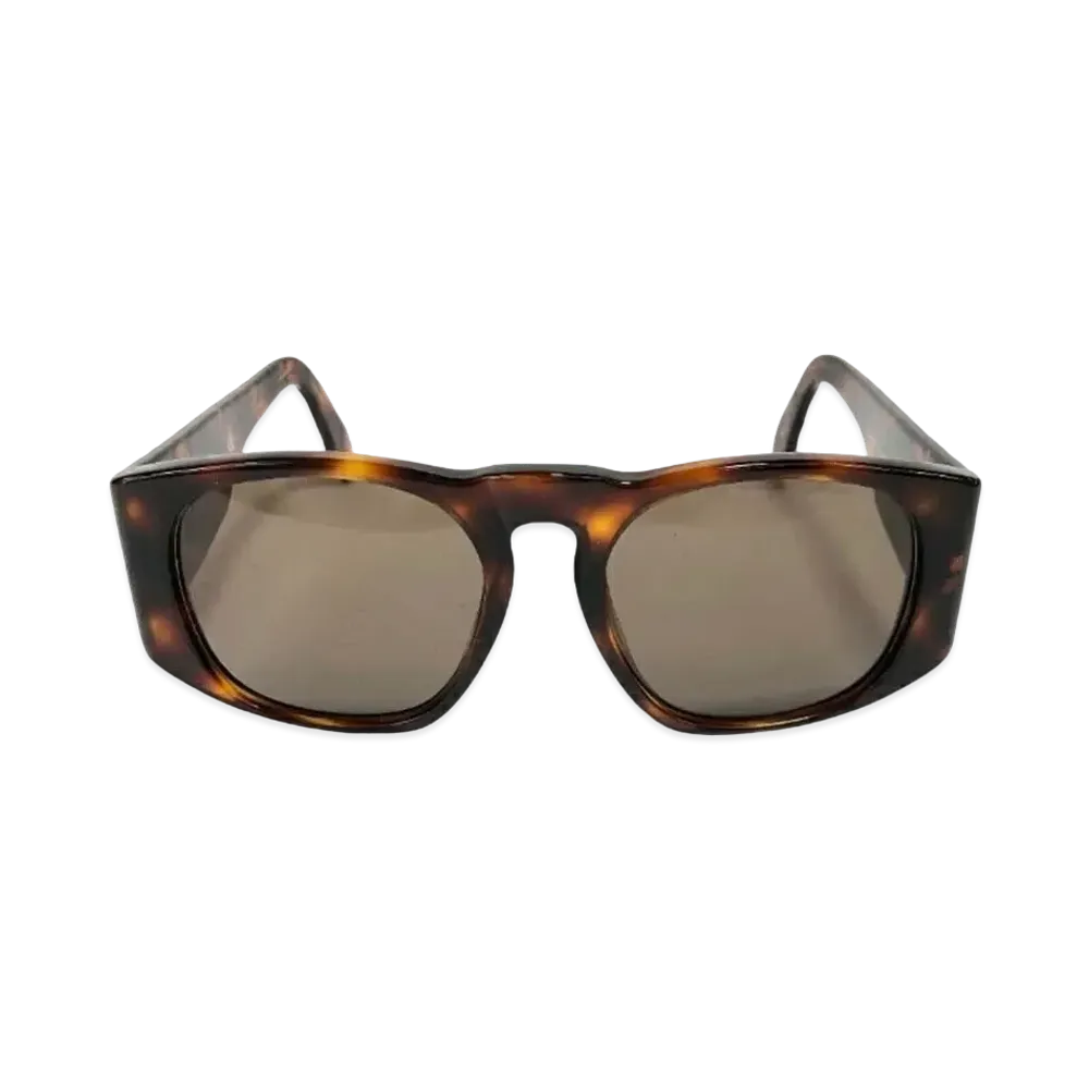 CHANEL Matelasse Tortoiseshell Sunglasses ”Brown”