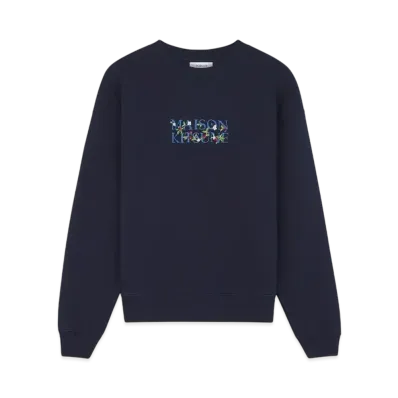 Maison Kitsune Strawberry Leaf Comfort Sweatshirt "Navy"