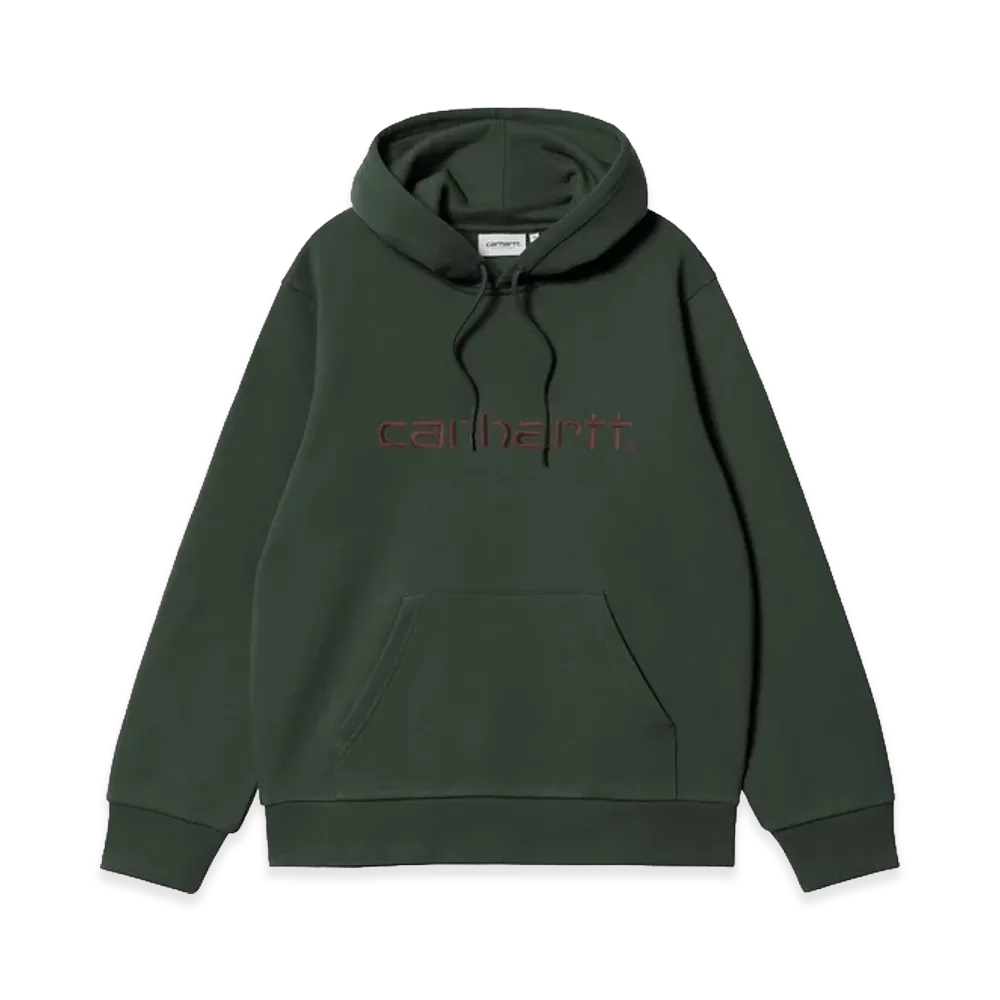 Carhartt WIP Hooded Carhartt Sweat "Dark Scarab/Palisander"