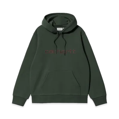 Carhartt WIP Hooded Carhartt Sweat "Dark Scarab/Palisander"