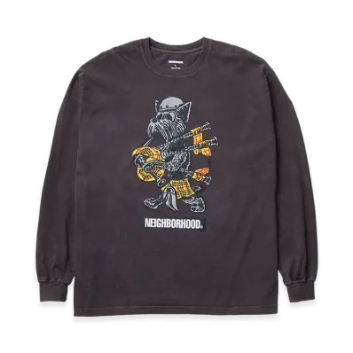 NEIGHBORHOOD Nh . Tee Ls-17 "Brown"