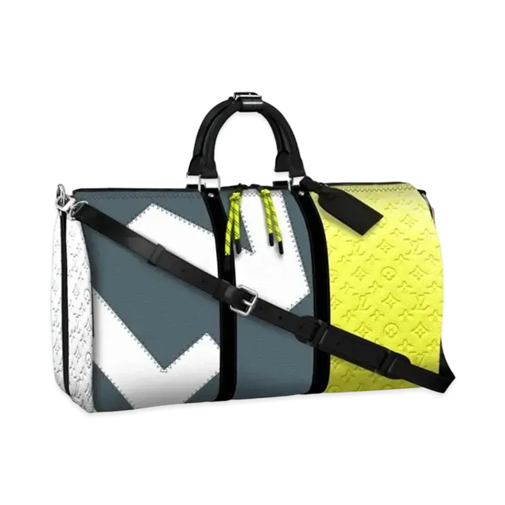 Louis Vuitton Keepal Bandouliere 50 Taurillon Leather "Yellow"