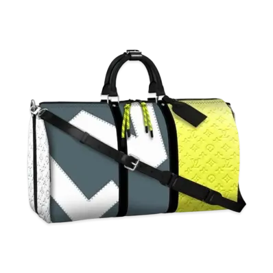 Louis Vuitton Keepal Bandouliere 50 Taurillon Leather "Yellow"