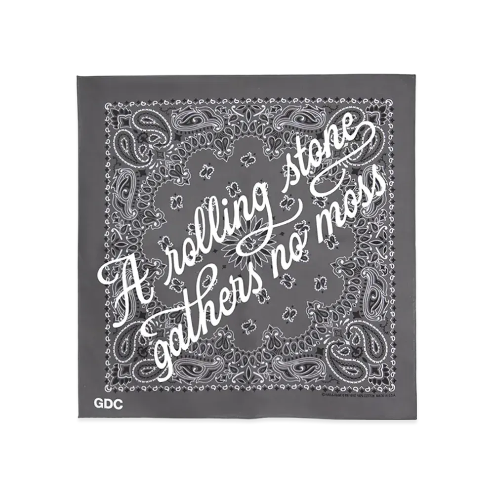 GDC x Hav-A-Hank Logo Bandana "Charcoal"