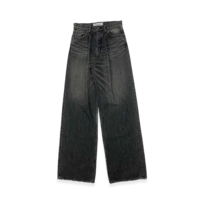 DAIRIKU Wide Vintage Denim Pants "Black"