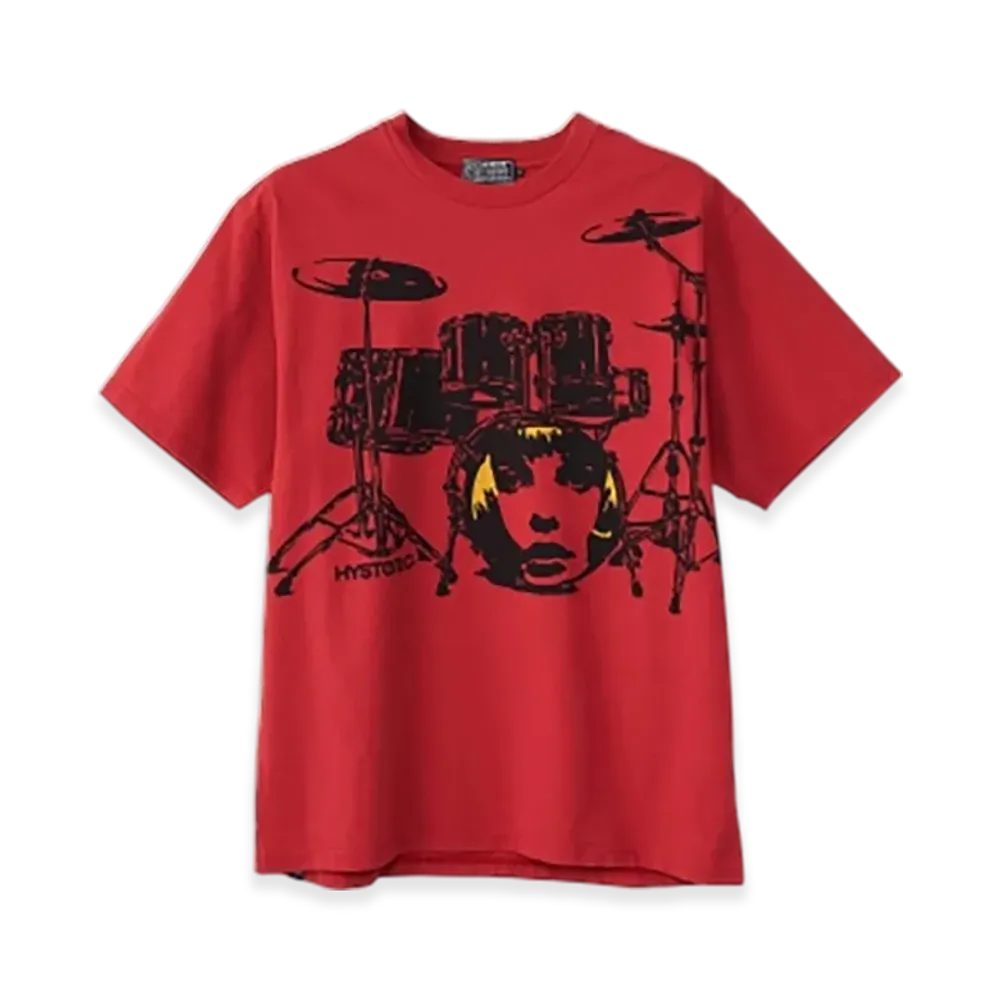 HYSTERIC GLAMOUR Drum Set T-Shirt "Red"