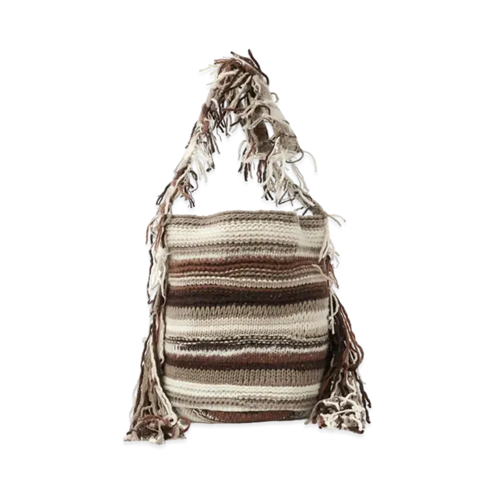 Chloe Jorge Bucket Bag In Recycled Cashmere Knit "Multicolour"