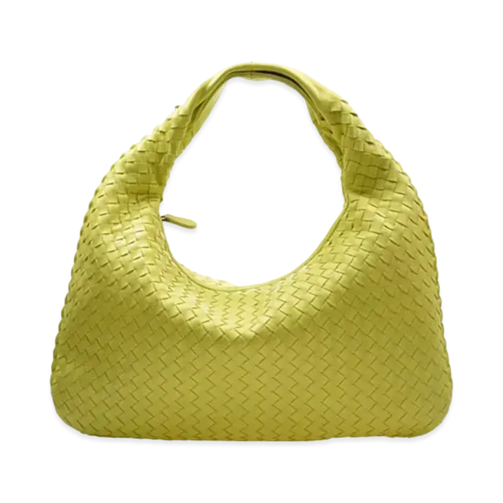 Bottega Veneta Lambskin Hand Bag "Yellow"