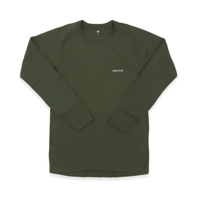 mont-bell Geoline M.W. Round Neck Shirt "Dark Green"