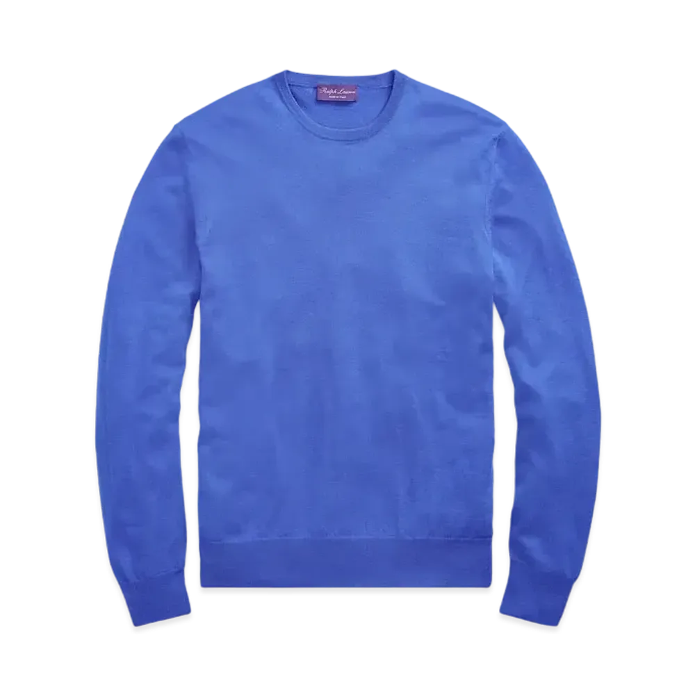Ralph Lauren Purple Label Cashmere Crew Neck Sweater "Blue"