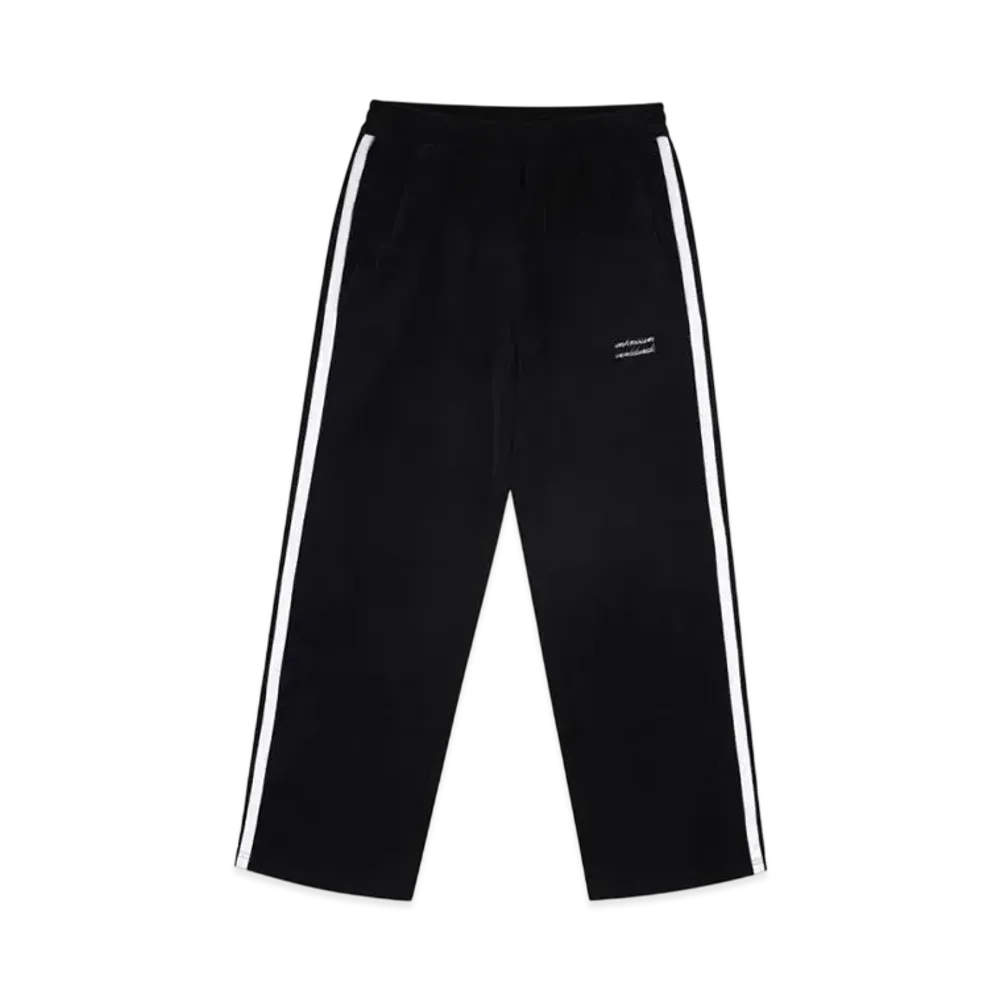 Unknown London Velour Track Pants "Black"