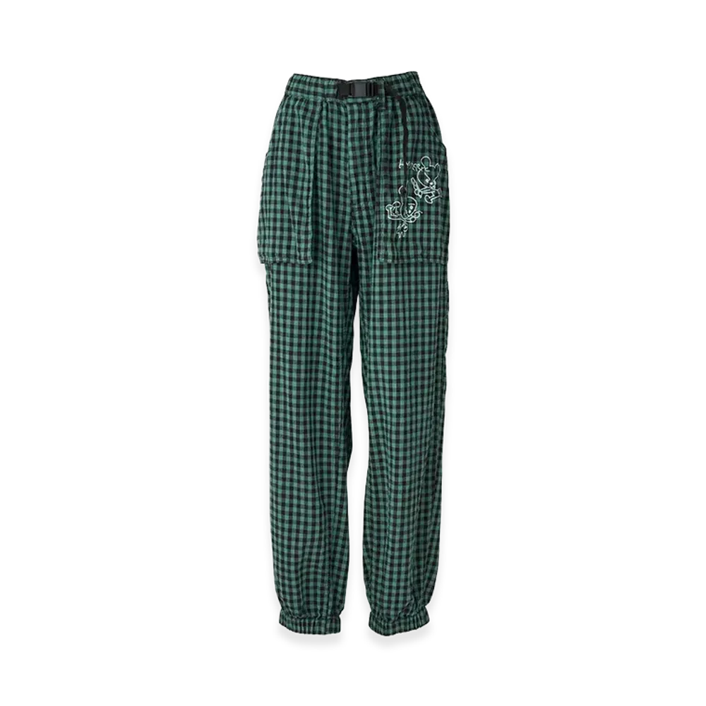 HYSTERIC GLAMOUR Women's Ben & Lucy Gingham Check Work Pants "Green"