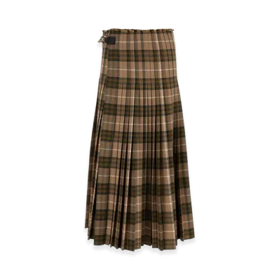 Burberry Women's Embroidered Polyester Blend Skirt "Brown"