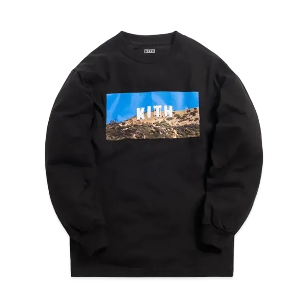 Kith HOLLYWOOD L/S TEE "Black"