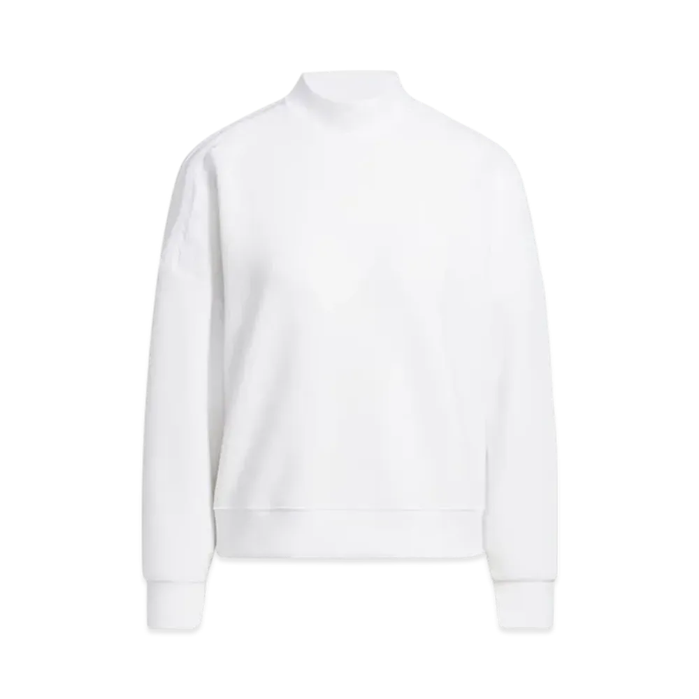 adidas Golf Beyond the Course Cardboard Knit Mockneck Long Sleeve Pullover "White"