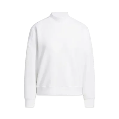 adidas Golf Beyond the Course Cardboard Knit Mockneck Long Sleeve Pullover "White"