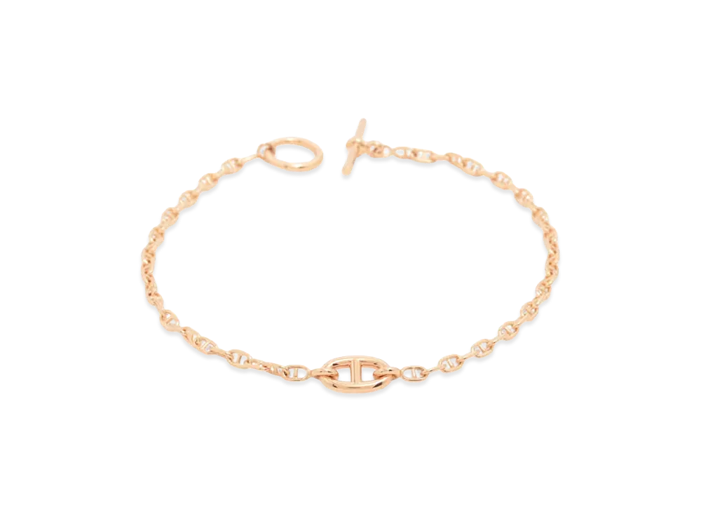 Hermes New Farandole Bracelet Very Small Model "Rose Gold"