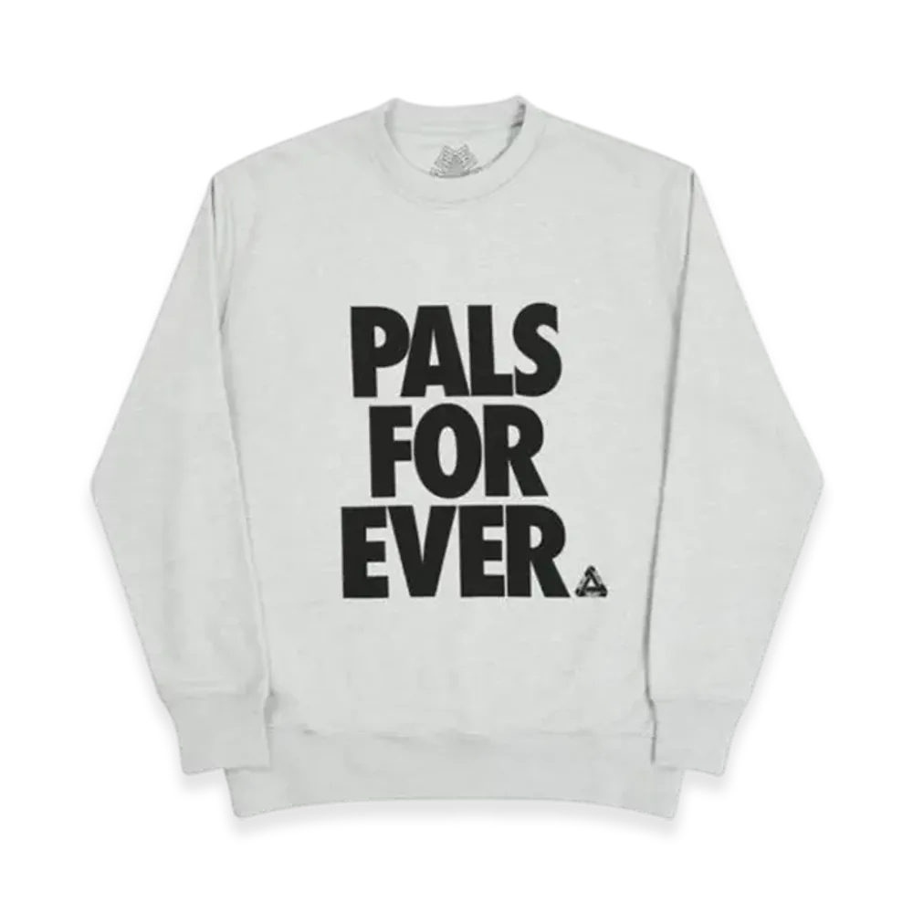 PALACE Pals Crew "Grey Marl"