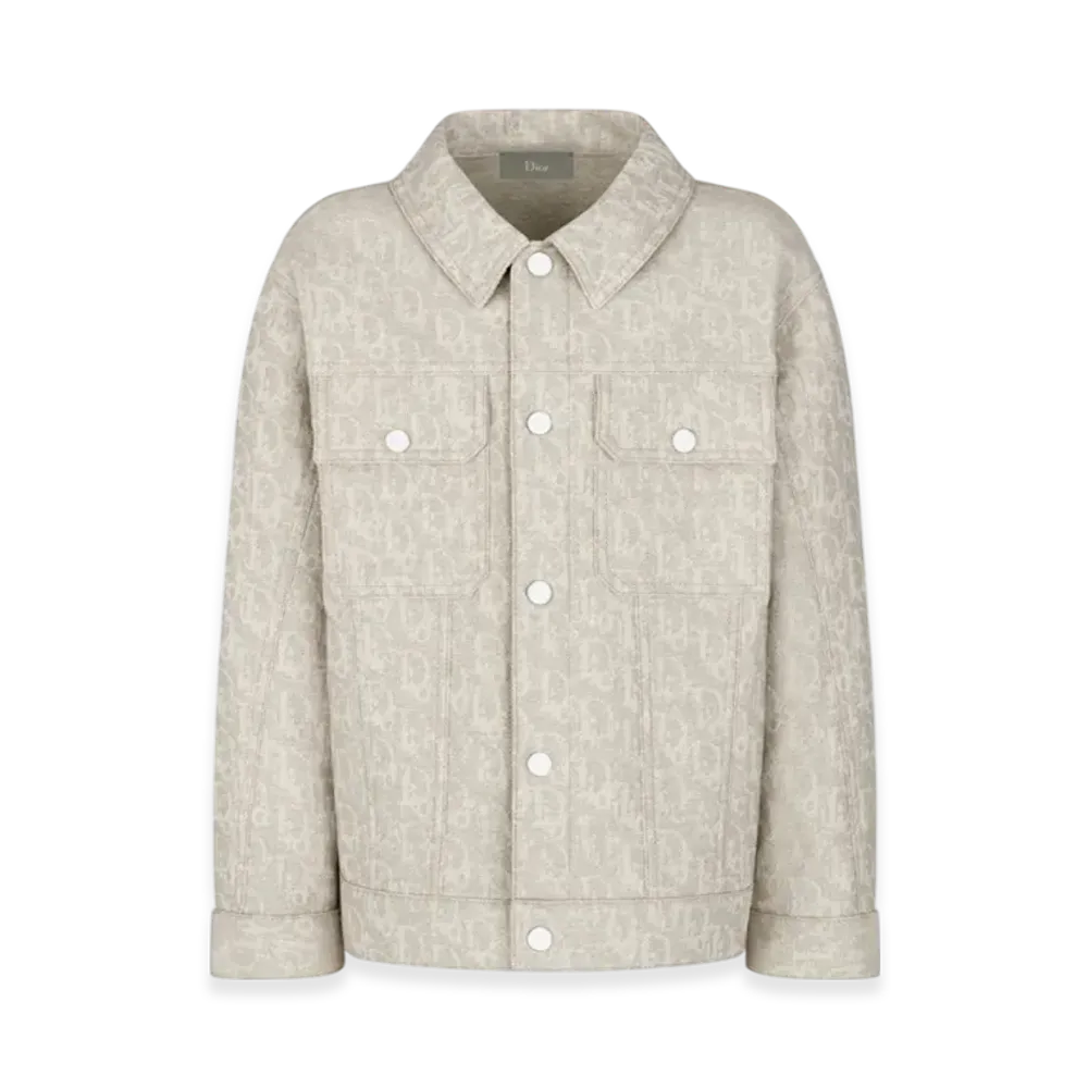 Dior Kids Cotton Jacquard Jacket "Ivory"