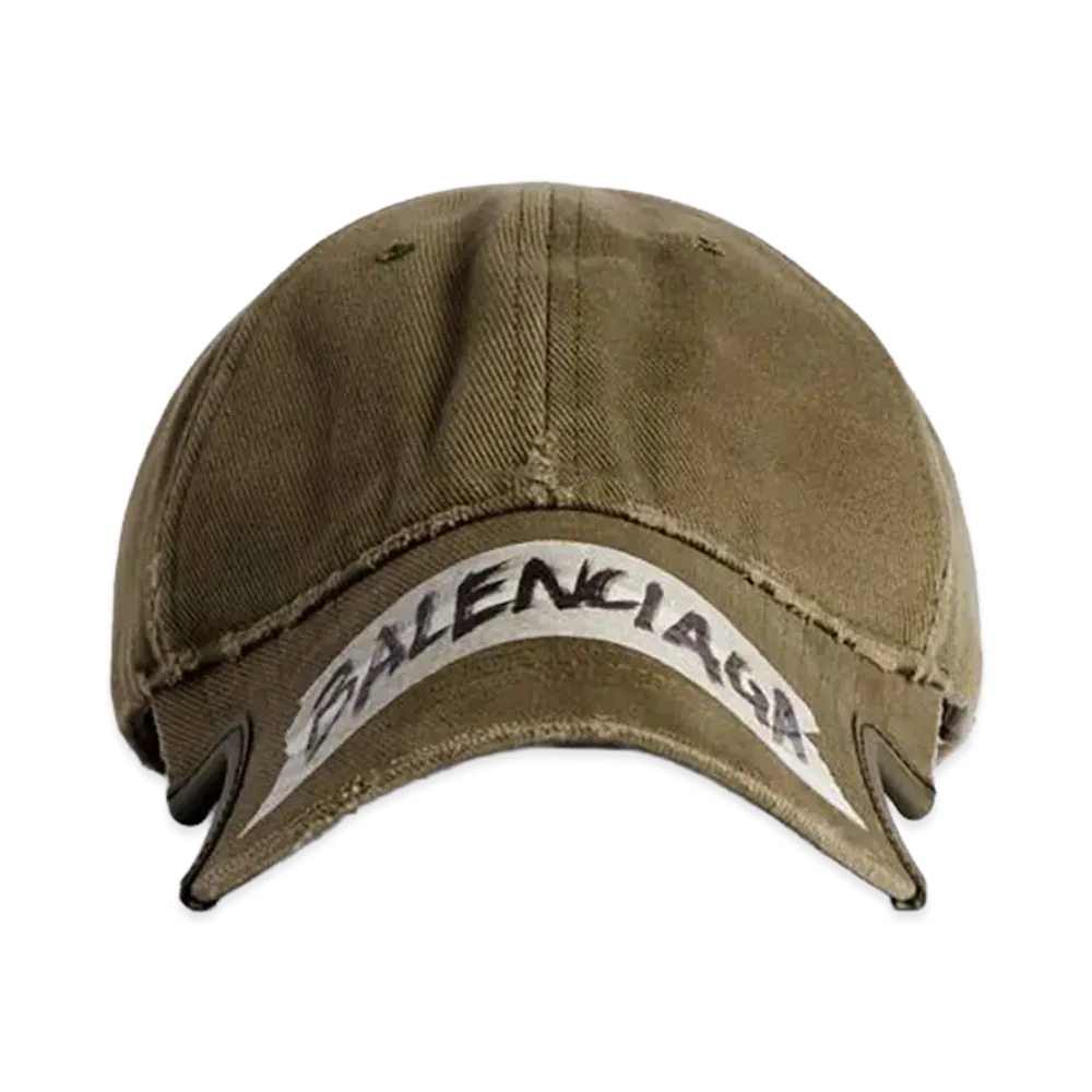 BALENCIAGA Masking Tape Cap "Khaki"