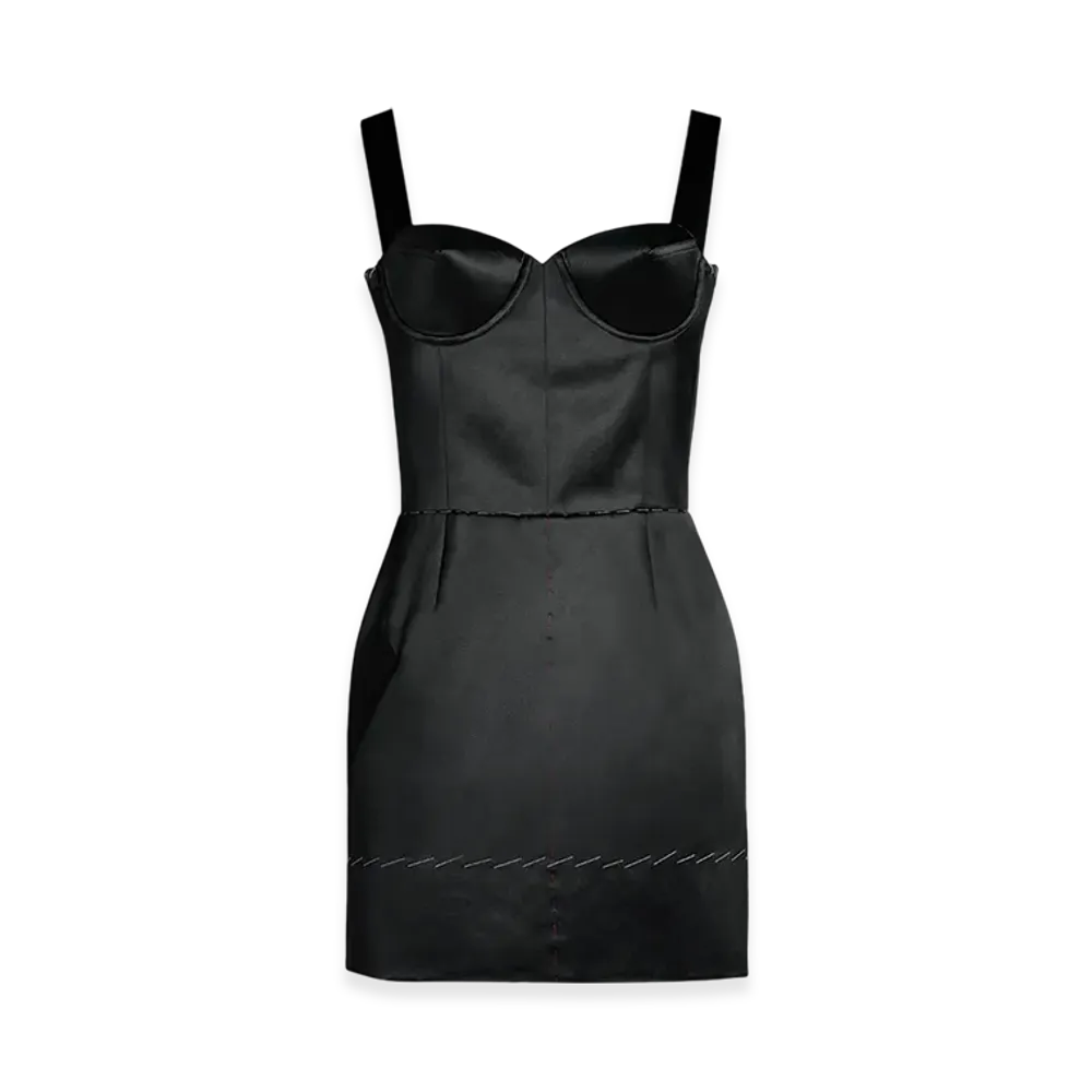 Maison Margiela Women's Work In Progress Mini Dress "Black"