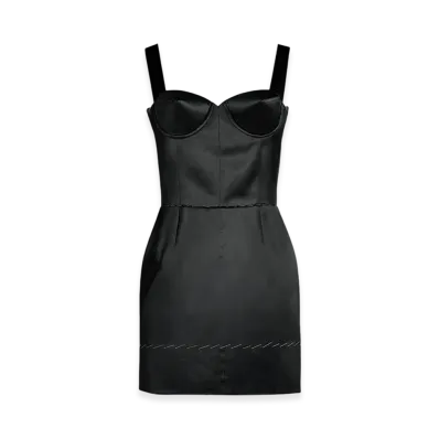 Maison Margiela Women's Work In Progress Mini Dress "Black"