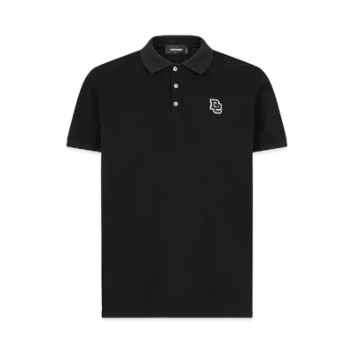 Dsquared2 Tennis Fit Polo Shirt "Black"