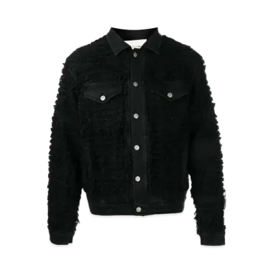 1017 ALYX 9SM Frayed Denim Jacket "Black"
