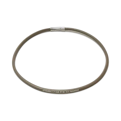 UNDERCOVER Cowhide Leather Necklace "Gray"