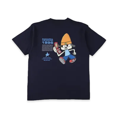 WIND AND SEA x Parappa The Rapper Parappa Mobile Phone Tee "Navy"