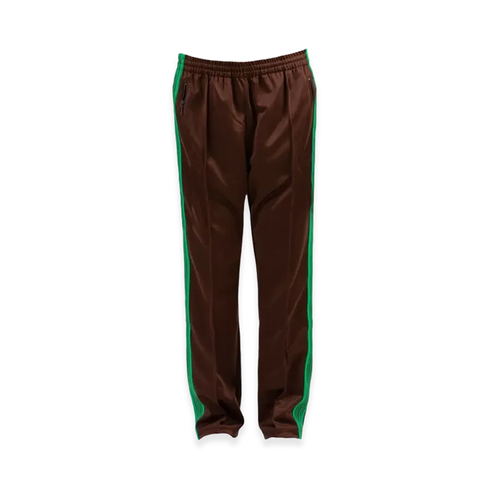 NEEDLES x Sculpstore Exclusive Narrow Track Pants Poly Smooth "Brown"