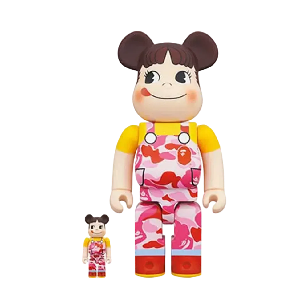 Bearbrick BAPE Peko-chan Pink100% & 400%