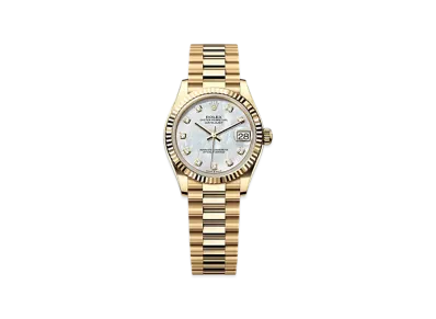 ROLEX Datejust 31mm Yellow Gold 278278 "White Mother-of-Pearl"