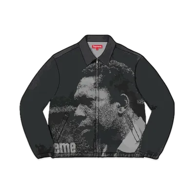Supreme John Coltrane A Love Supreme Denim Harrington Jacket "Black"
