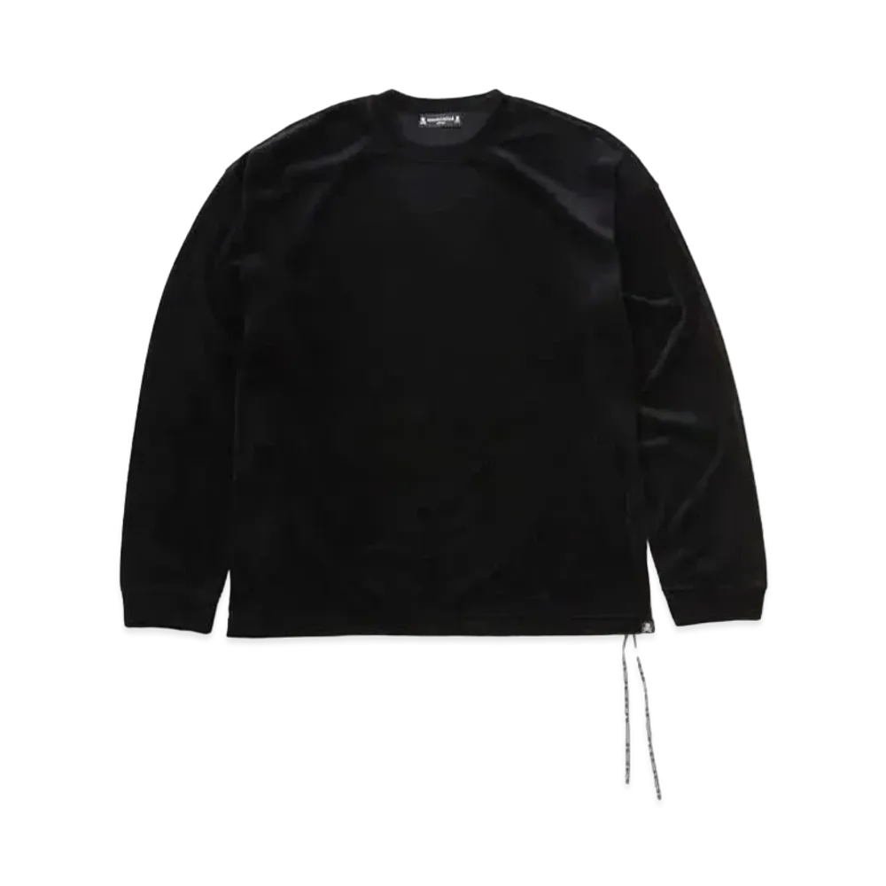mastermind JAPAN Boxy Velour LS Tee "Black"