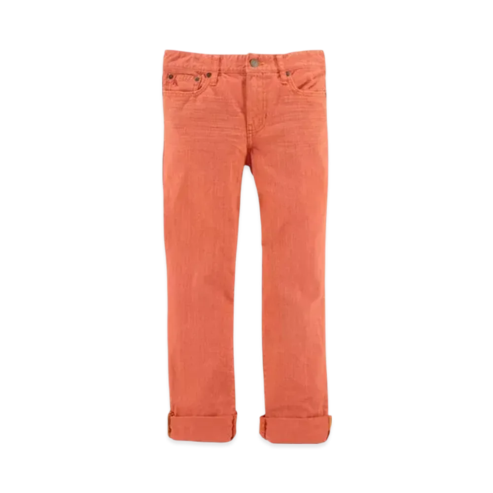 Polo Ralph Lauren Kids Skinny-Fit Colored Jean "Orange"