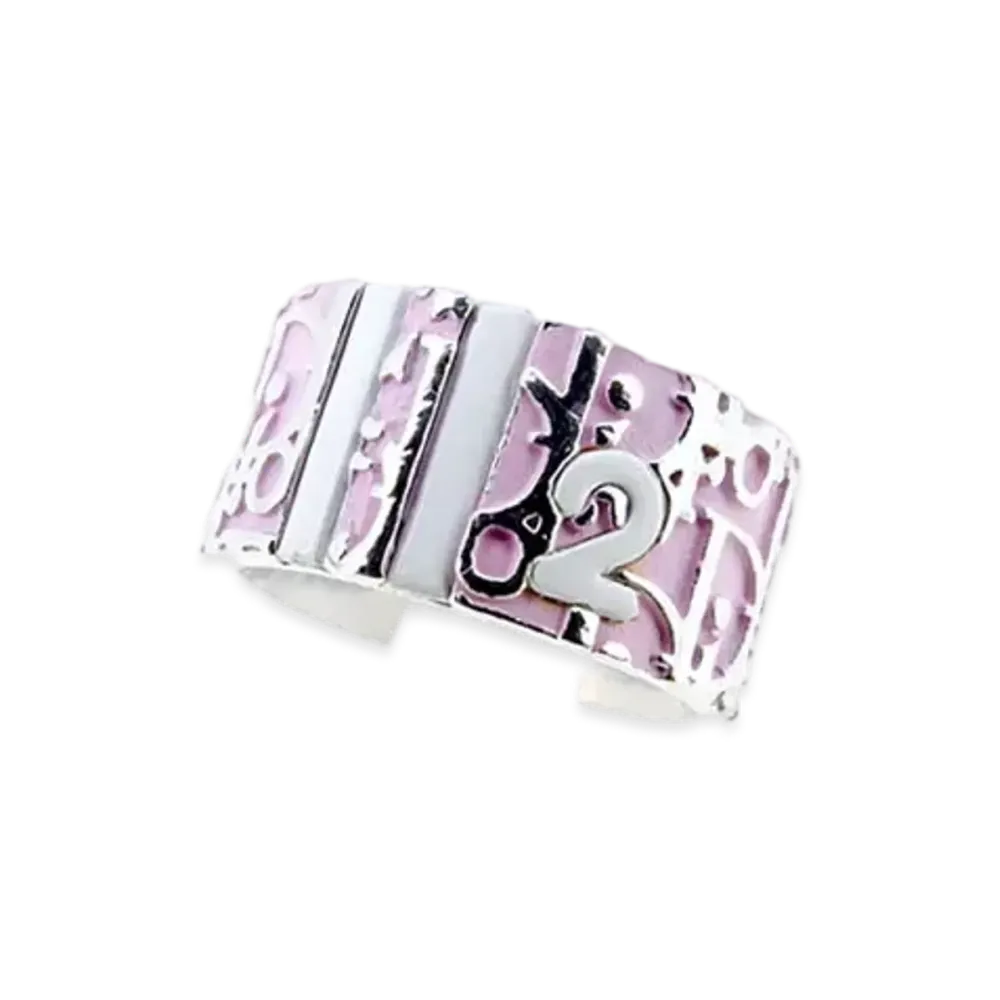 Dior Trotter Ring "Silver/Pink"