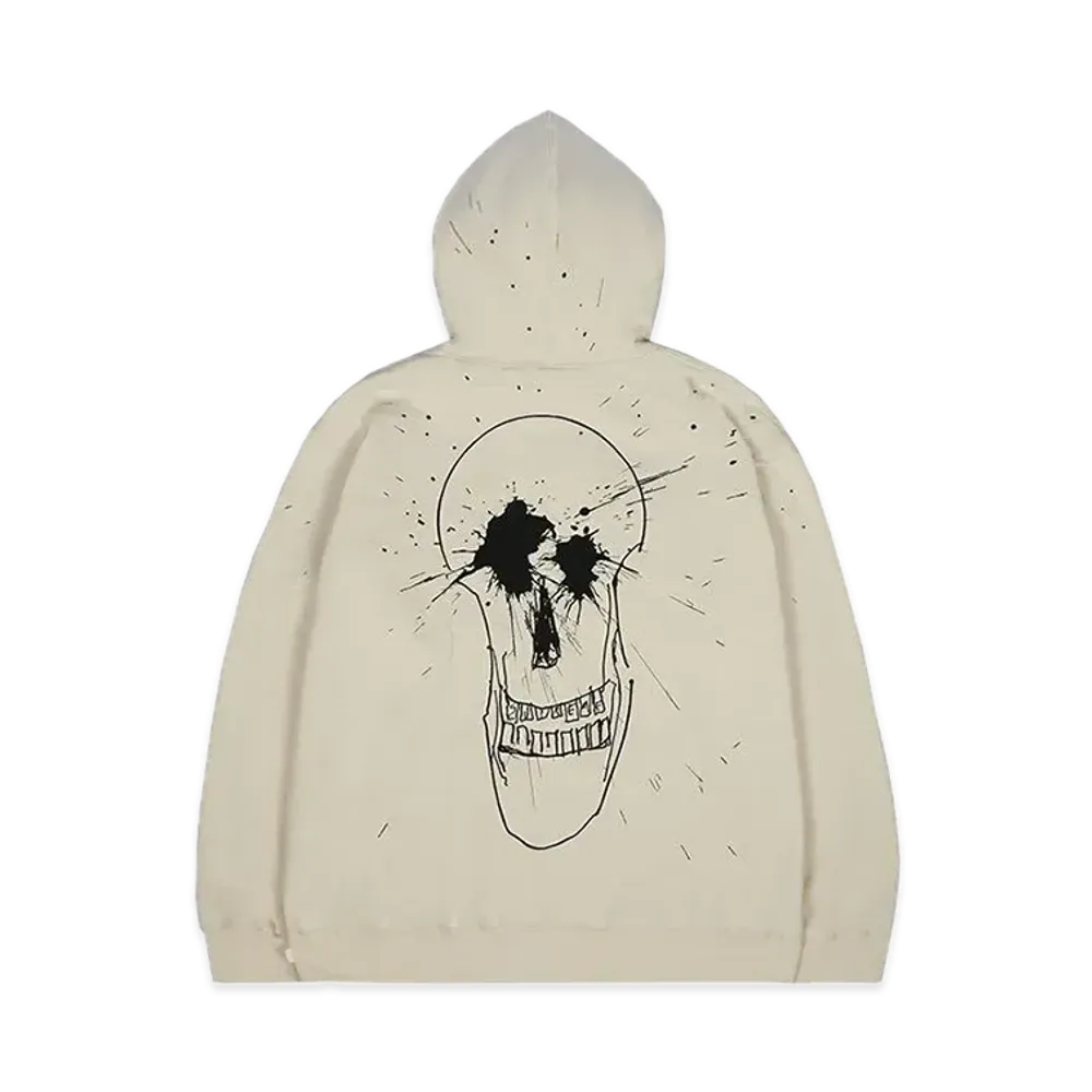 Supreme Ralph Steadman Skull Hooded Sweatshirt "Natural"
