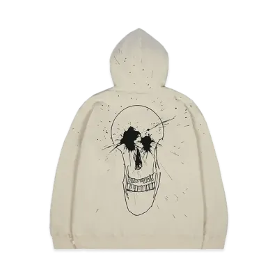 Supreme Ralph Steadman Skull Hooded Sweatshirt "Natural"