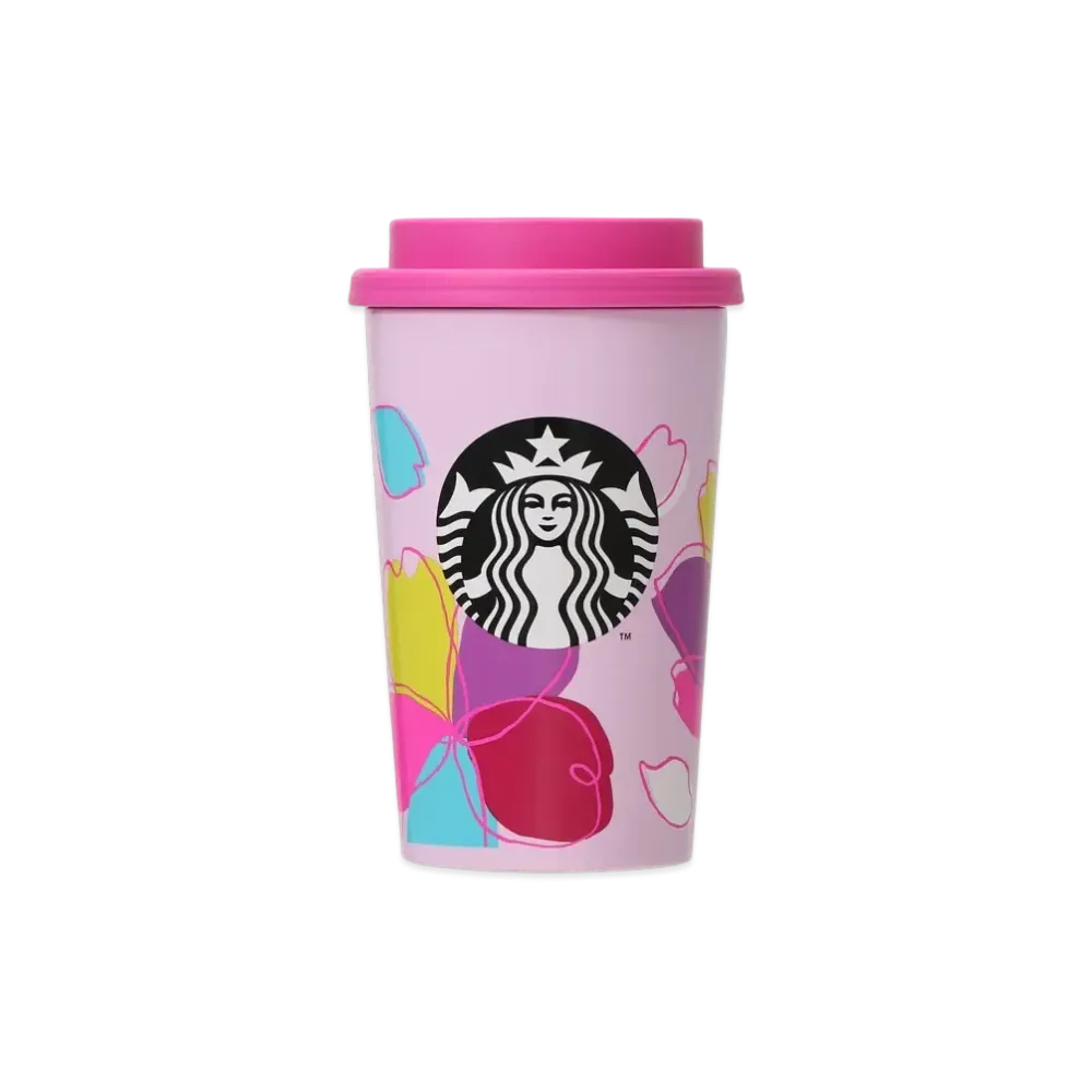 STARBUCKS SAKURA 2024 Stainless steel TOGO cup tumbler 355ml "Colorful Petal"